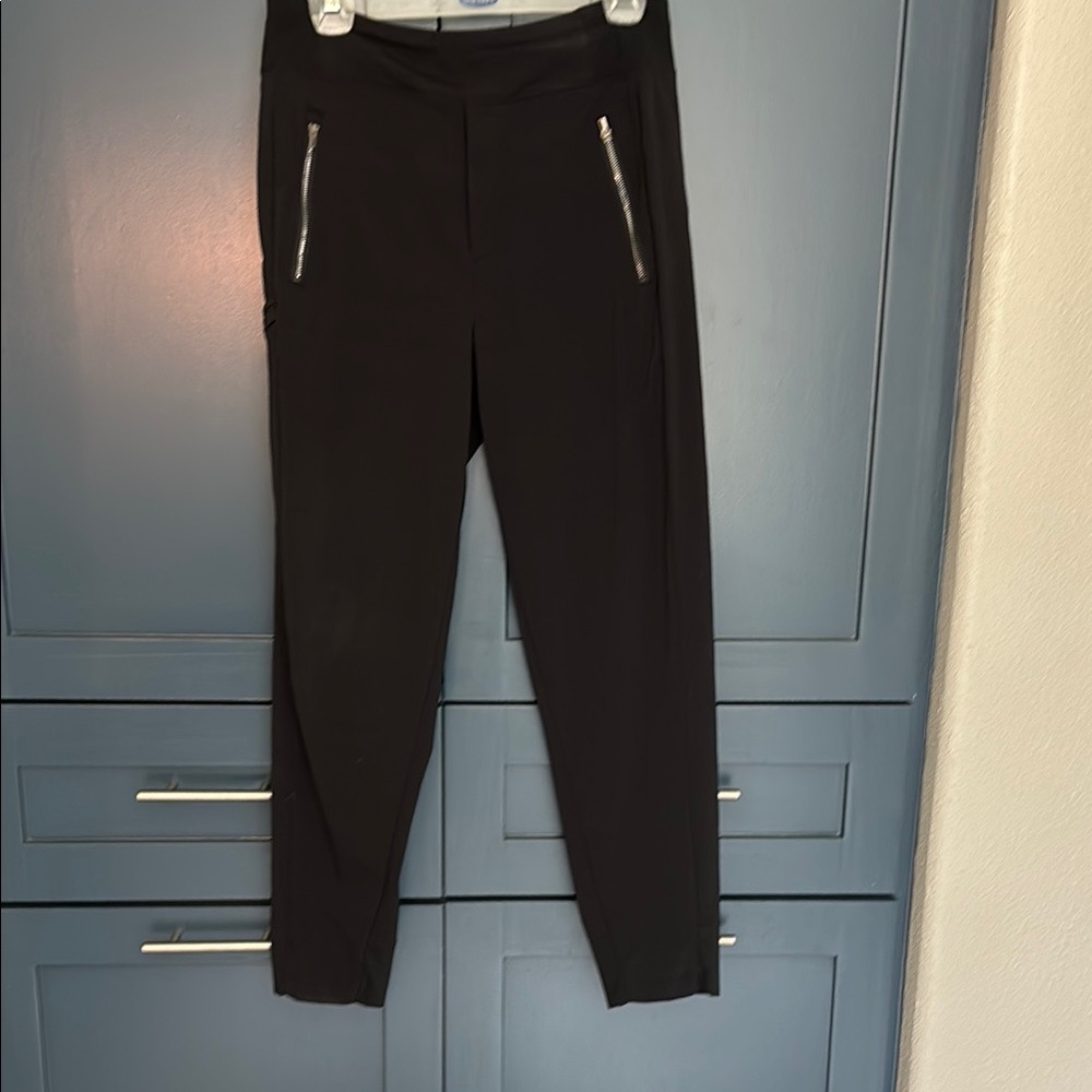 Athleta Black Cropped Pants with Sleek Tapered Fit